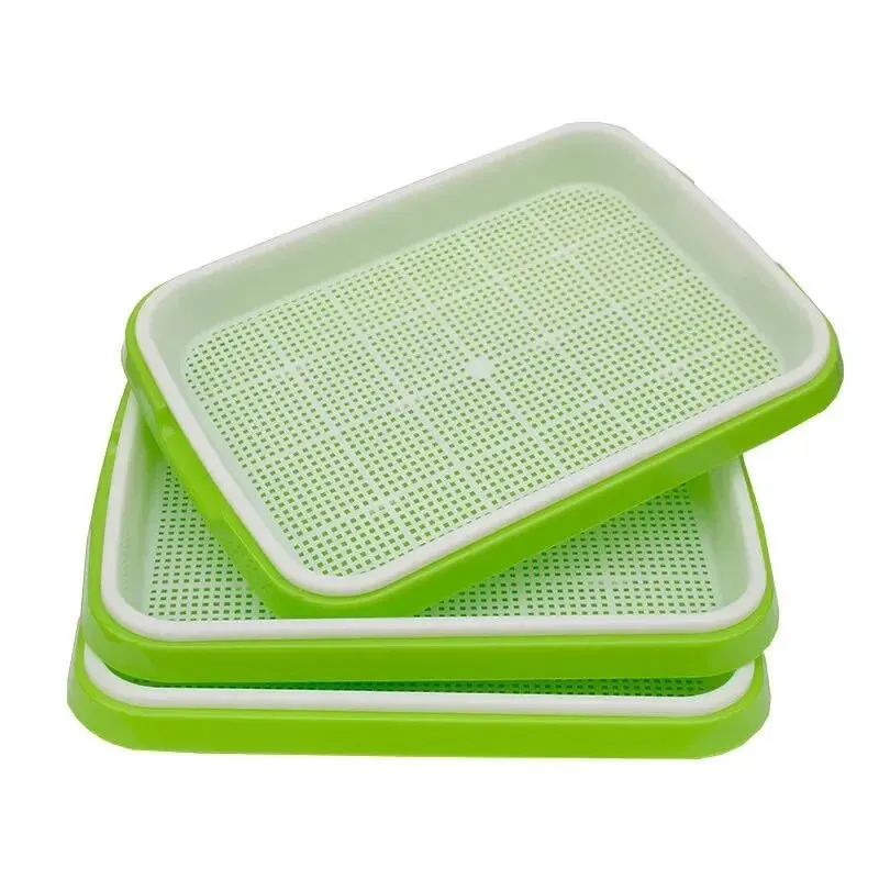 Pet Grass Soilless Hydroponic Bean Seedling Tray 1pc Home Garden Balcony Portable Soilless Cultivation Tray Home Sprout Seedlin seed starter tray,seedling tray,sprout growing kit,hydroponic garden kit,hydroponics growing kit,hydroponic plant kits