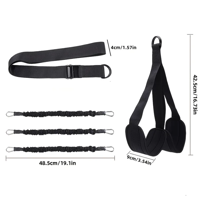 Pull Up Assistance Bands Set, Heavy Duty Resistance Band for Pull Up Bar, Adjustable Weight/Size with SBR Double Feet/Knee Rest 5