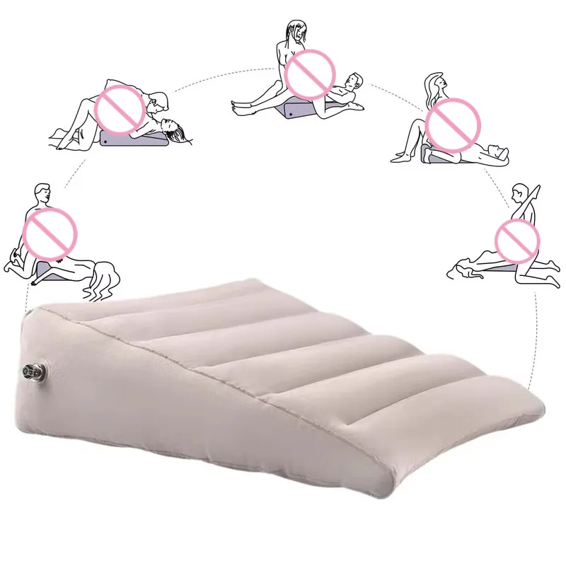 Sex Furniture Multifunction Inflatable Sofa Bed Couple Pleasure Triangle Posture Cushion Sex Item Chair For Women Portable Seat