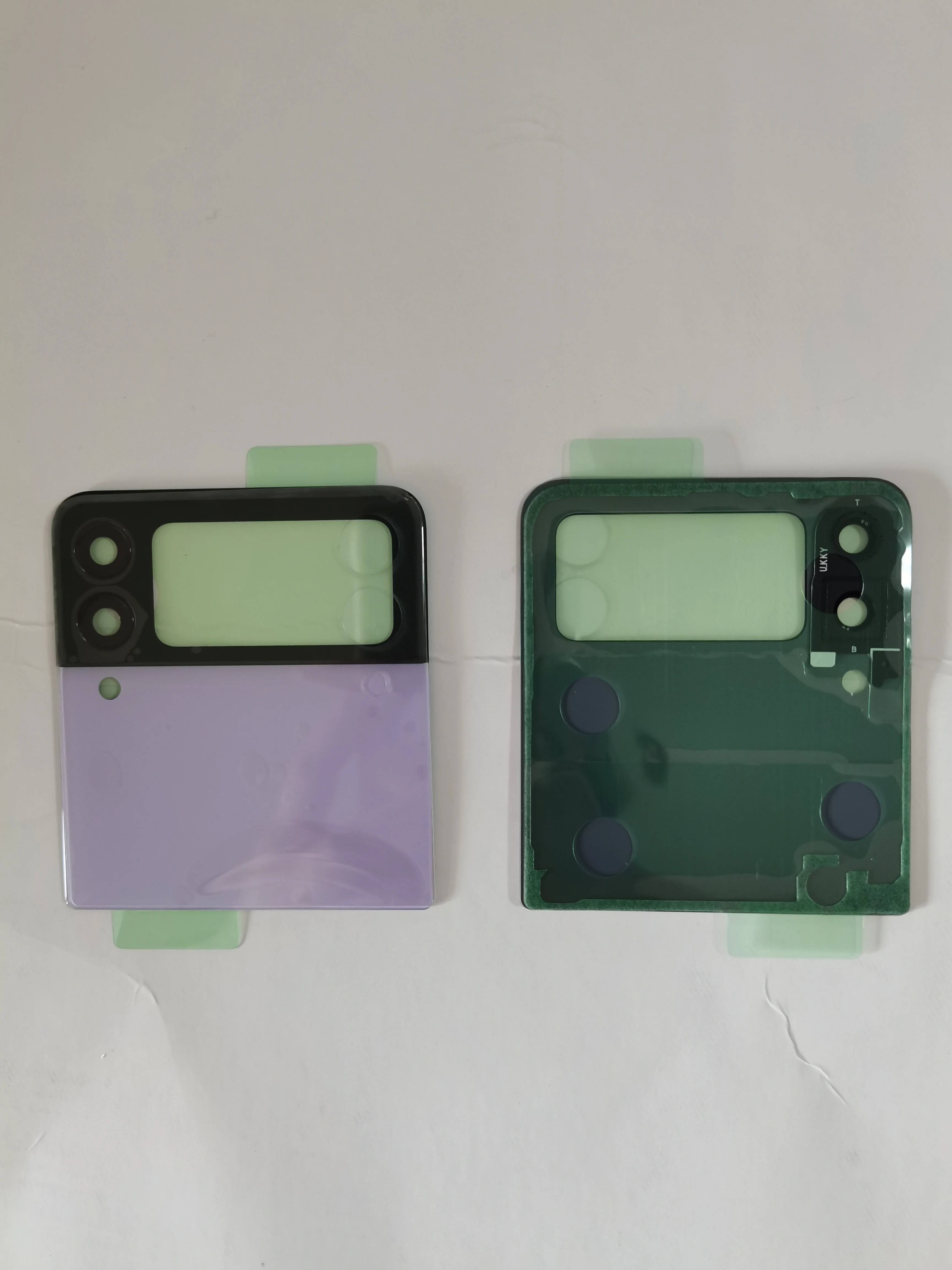 삼성 갤럭시 Z 플립 3 5G Z 플립 3 뒷면 커버 유리 후면 배터리 하우징 SM-F711 F711B F711U 교체 부품 용 배터리 커버