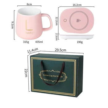 Coffee Cup Warmer Mug Warmer Coaster Constant Temperature Heating USB Electric Cup Mat Set Milk Tea Water Home Office Gift 1