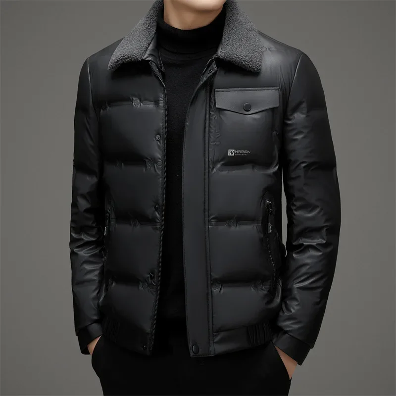 

Men's Down Jacket, Winter New Detachable Collar Thickened Insulation Versatile Casual Coat
