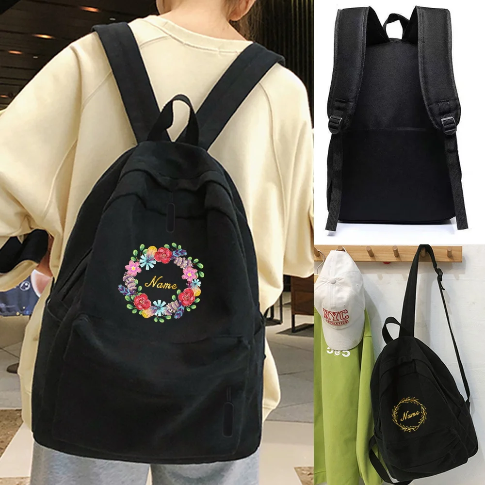 Custom Personalized Name Unisex Backpack Casual Hiking Backpack Outdoor Sport School Bag Large Capacity Travel Laptop Rucksack
