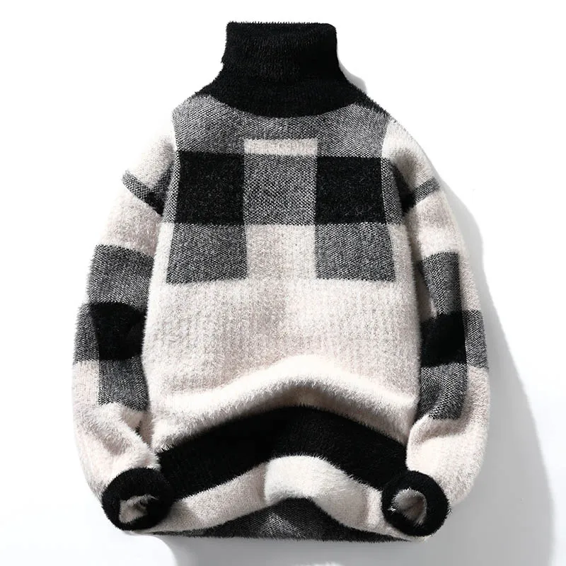 Pull à manches longues pour hommes, pulls chauds, coupe couvertes, motif, vêtements décontractés, mode, automne, nouveau, 2024 1