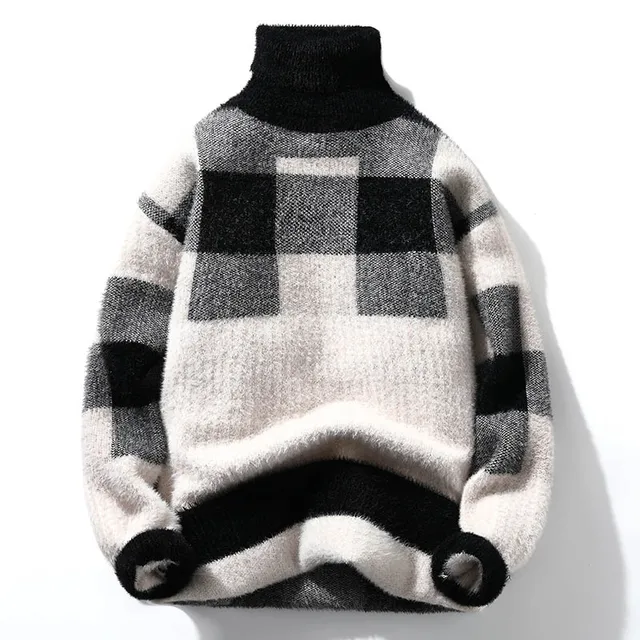 Pull à manches longues pour hommes, pulls chauds, coupe couvertes, motif, vêtements décontractés, mode, automne, nouveau, 2024 1