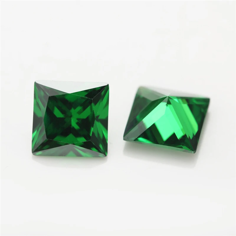 Quadratische Form Prinzessin geschnitten lose Zirkonia 5a cz Steine grün Meer blau Kaffee Tansanit Farbe Größe 3x3 ~ 10x10mm – Detail 1