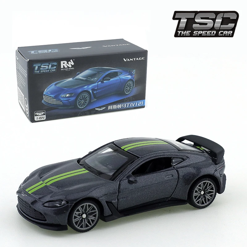 TSC 1/64  Aston Martin Valkyrie Diecast Automotive Model The Lamborghini Lightning Ornaments Cas Toys Gift Decorations 6