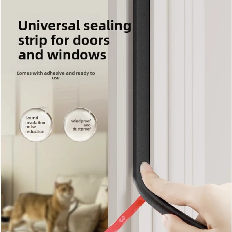 Self-Adhesive Door and Window Gap Seal - Easy Installation for Improved Winter Insulation