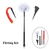 Manyjoy Removable Feather Whips Paddle 3 Pcs Set Spanking Riding Crop Whips Flogger Kit Adult Game Cosplay Sex Toys for Couples 1