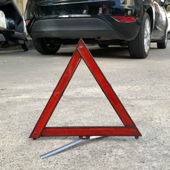 Triangolo per auto Treppiede riflettente Avvertimento di guasto di emergenza Adesivo riflettente Pericolo di sicurezza Segnale di arresto pieghevole Accessori per auto