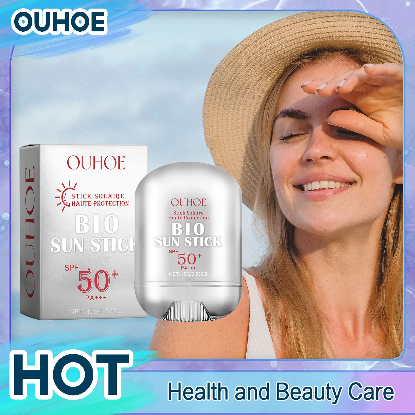 Sun Stick SPF50 UV Rays Sun Isolation Sunblock Waterproof Oil Control Solar Blocker Anti Sunburn Moisturizing Brighten Sunscreen facial sunscreen sunscreen cream