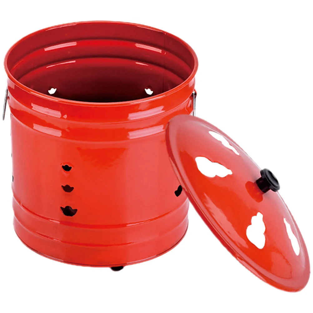 

Burn Incinerator Fire Barrel Cage Pit Burning Can Bin Yard Garden Bucket Waste Outside Barrels Metal Bonfire Paper Leaves