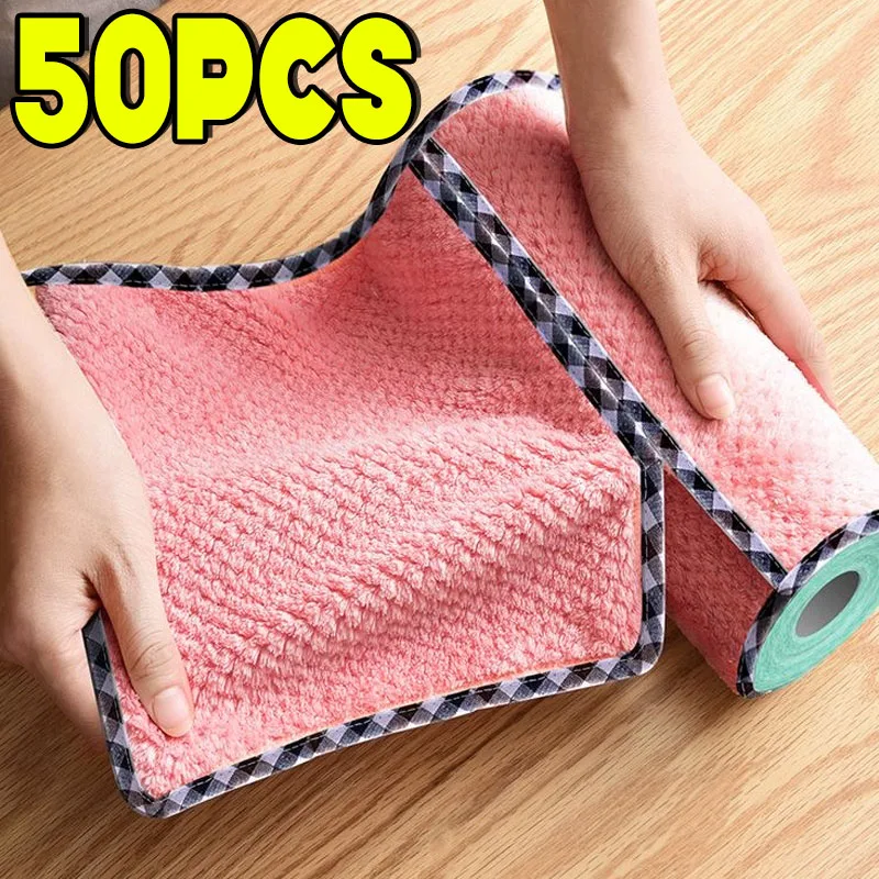 Hangable Microfiber Absorbent Kitchen Cleaning Towels