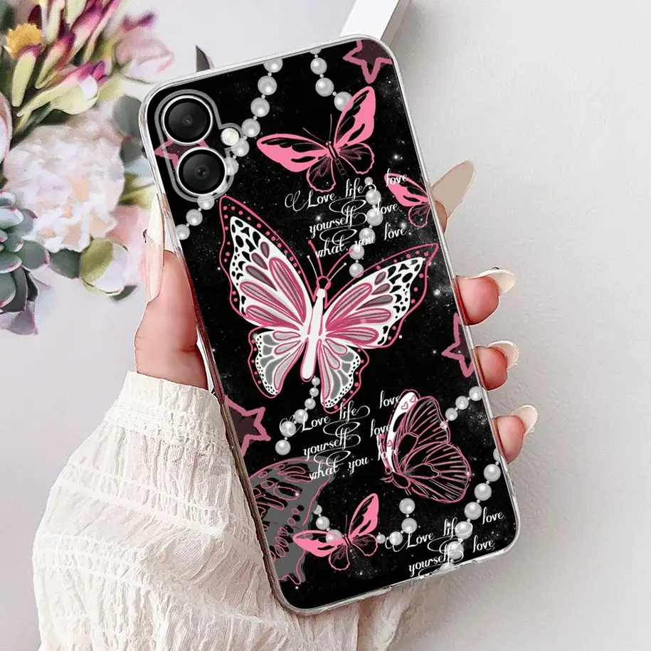 Floral Love Heart Soft Silicone Phone Case - Elegant TPU Cover
