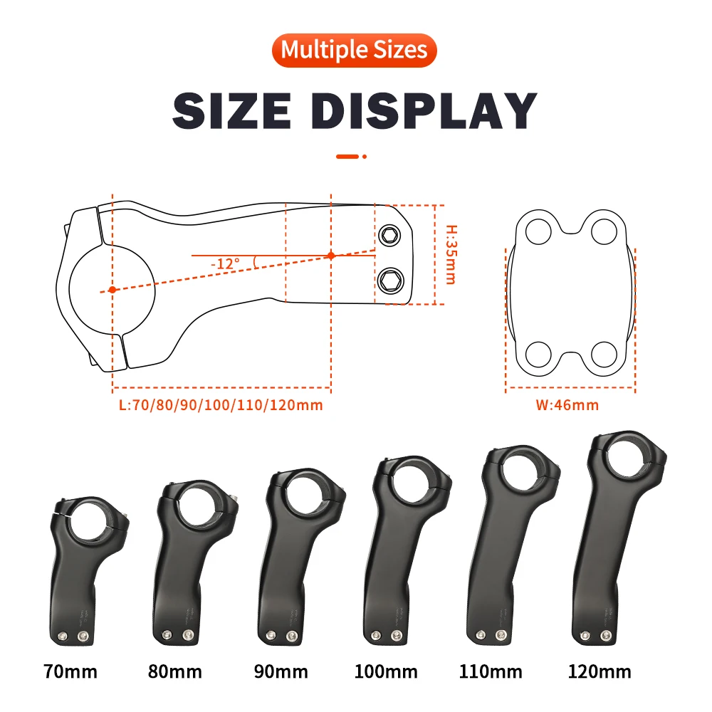 TOSEEK K01 Carbon Stem Bicycle Road MTB Handlebar