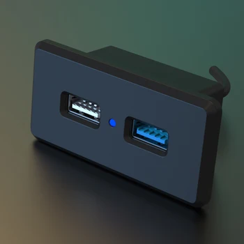 내장 데스크탑 듀얼 USB * 2 포트 고속 충전기, 아이폰, 삼성, 샤오미, 3.0 소파, 커피 테이블, 사무실 내장, 18W