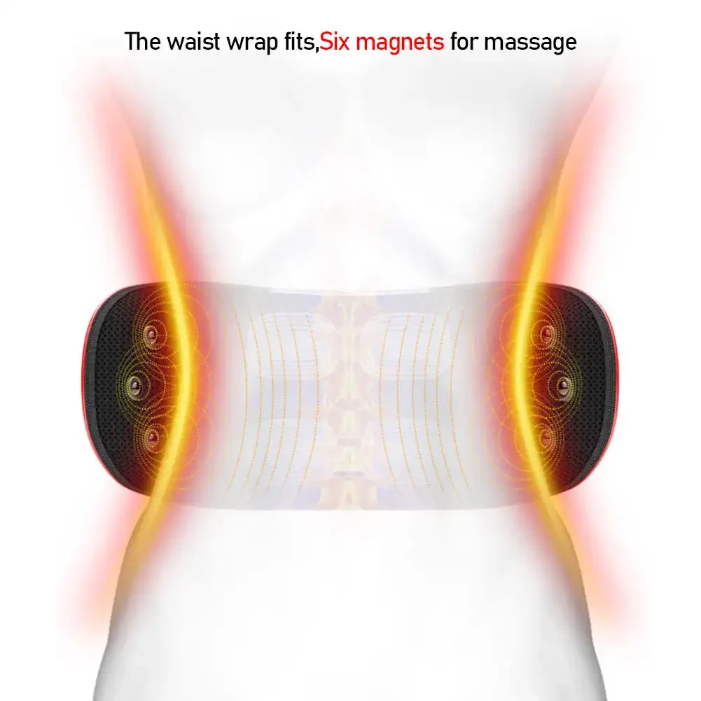 Electric Relieve Pain Waist Massager Lumbar Massage Device Inflatable Hot Compress Lumbar Spine Support Massage Back Massager waist massager