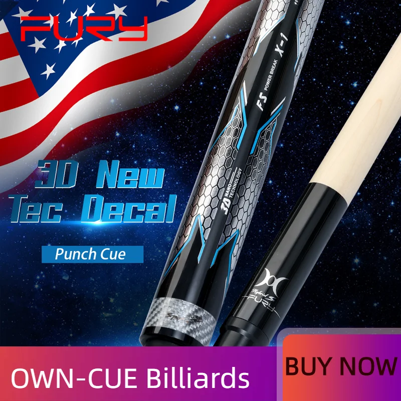 Fury Fspbx1 Punch Cue 13mm Hell Fire Tip Carbon Fiber Technology
