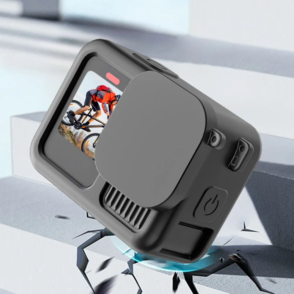 Capuchon d'objectif en silicone pour GoPro Hero 13, protégeant la lentille