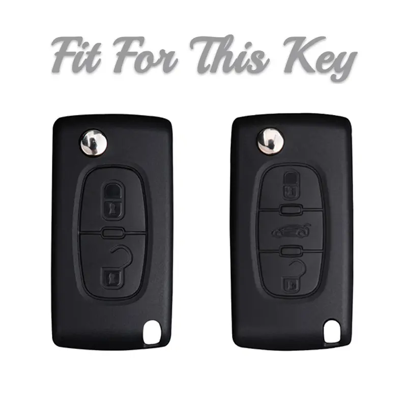2 3 Button TPU Car Key Case Cover Holder Shell for Peugeot 308 207 307 3008 5008 Fob for Citroen C2 C3 C4 C8 Keys Accessories - Image 4
