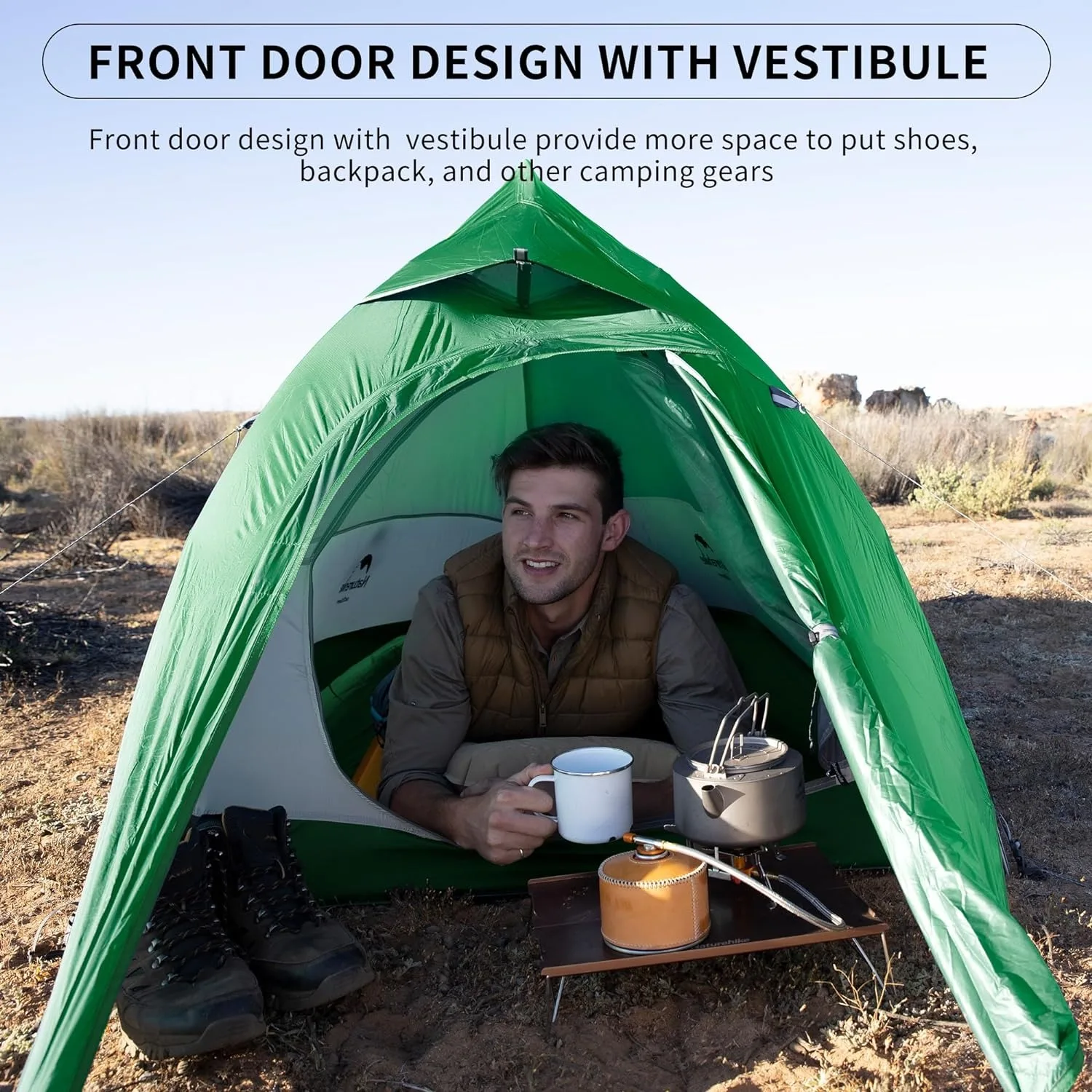 Camping Tent Portable Tent Survival Tent 1 Person Naturehike Cloud Up