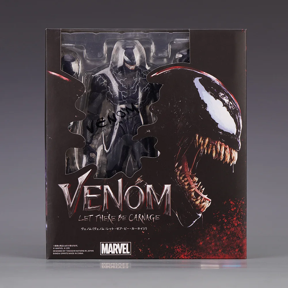 Marvel Venom 2 Shfiguards Venom Action Figure Bandai Let There Be Carnage Anime Figure Model Giocattolo Da Collezione Regalo Di Compleanno Bambola