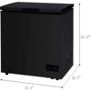 FRF470-BLACK 7.0 cu. ft. Chest Freezer, Black  Product Dimensions	22.83"D x 38.58"W x 35.04"H Item Weight 77 pounds 3