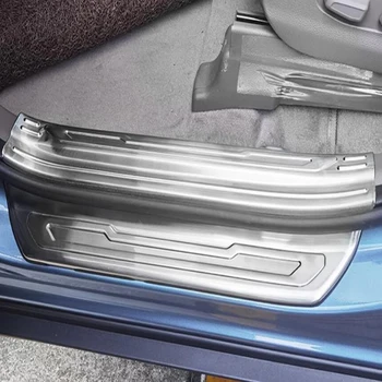 Kia Carnival KA4 2021 2022 자동차 도어 씰 트림 스커프 플레이트 Welcome Pedal Protector Cover 스테인레스 스틸 enterance Guard