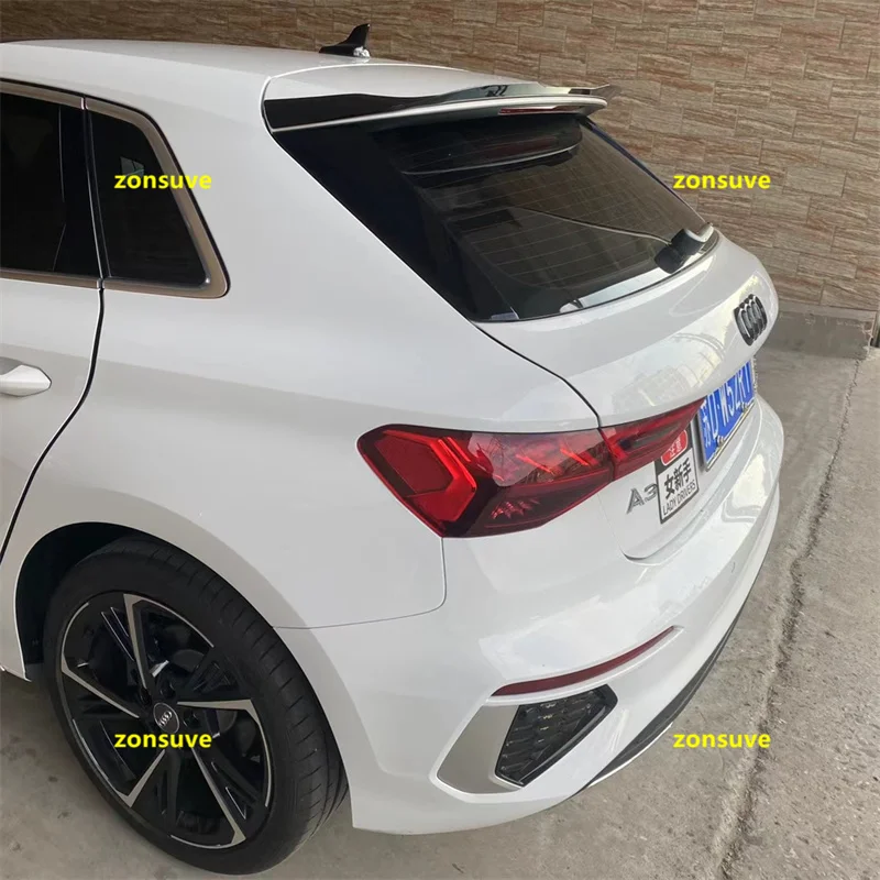 

For Audi A3 Sportback 2021--2023 Year Spoiler Hatchback Sport Rear Trunk Wing Car Body Kit Accessories
