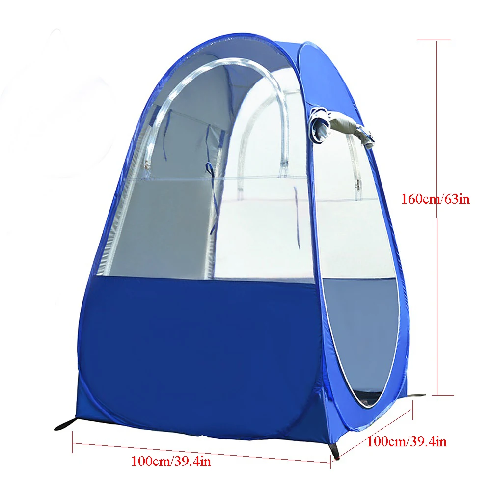 Winter Fishing UV Spectator Pop Up Tent Single 1 Person Automatic Watching Game Awning Rain Proof Shelter Camping Outdoor Car