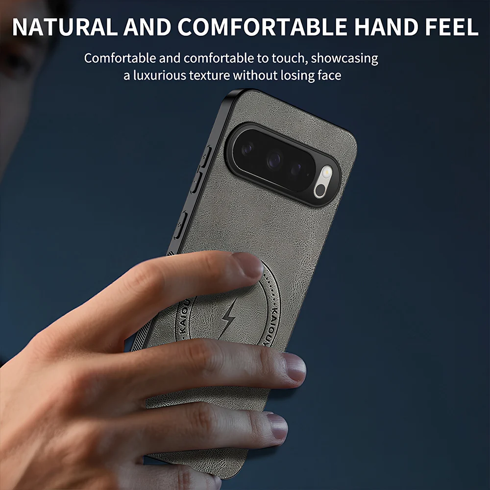 Magnetic Fashion PU Leather Shockproof Phone Case with Hard Plastic Protection