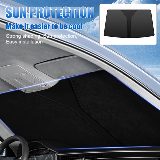 Pare-soleil de voiture pliable pour pare-brise, protection UV, isolation  thermique, intérieur de voiture, pare-soleil de fenêtre avant - AliExpress