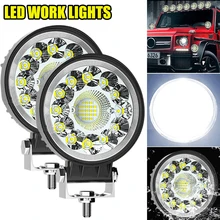 

4inch 99W 12000LM LED Bar Offroad 4X4 Spotlight 12V 24V Work Light Bar For Jeep Truck Car Tractor SUV ATV Barra LED Headlights