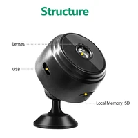 Mini caméra de Protection de sécurité intelligente WiFi Surveillance vidéo sans fil 1080P HD Vision nocturne intérieure caméra de sécurité secrète Hoome 6