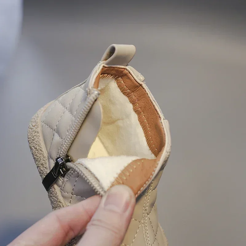 Winter Boots for Baby Boys Outdoor Girls Snow Boots Plush Children Cotton Shoes Non-slip Kids Casual Shoes Infant Toddler Shoes - Image 5