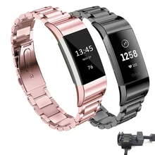 

Stainless steel strap for Fitbit charge 4 band Replacement wristband Smart Watch Bracelet Charge3/Charge4 Fitbit Charge 3 band