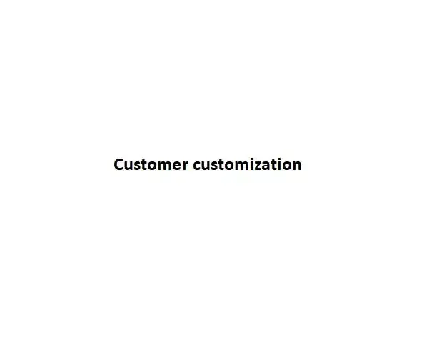 

Customer customization