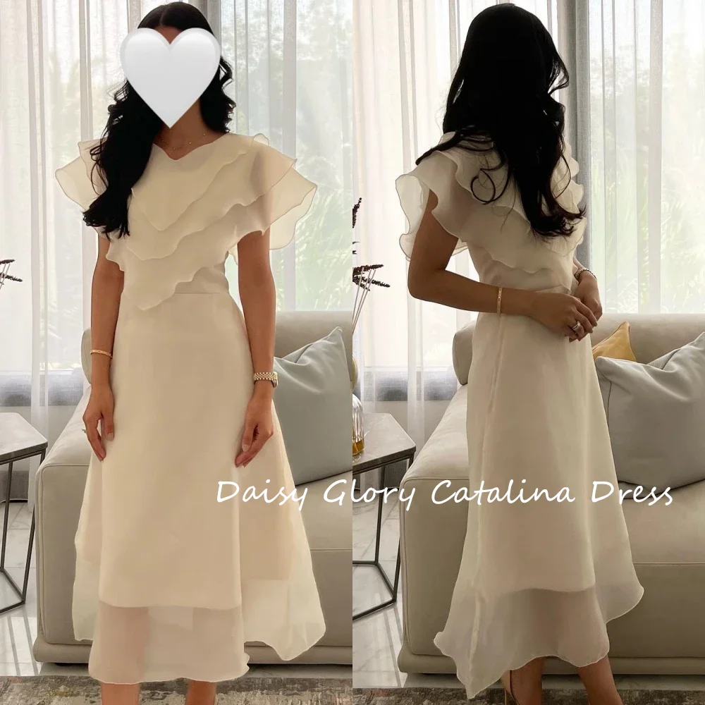 

Fashion Evening Party Dress Simple Pleat Sleeveless Zipper Up Lace Prom Dress V Neck Chiffon Formal Cocktail Dress Women 2024