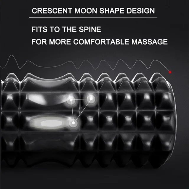 45cm High Density Foam Roller Yoga Column Deep Massage Fitness Equipment Sport EVA Block Muscle Relaxation Pilates Gym Exercises 5