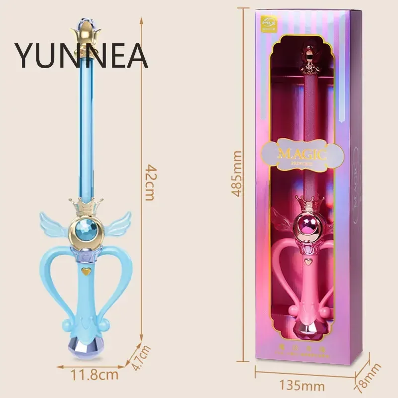 Magic Stick Girls Toys With Flashing Music Cosplay Sailor Moon Props Amazing Sword Toys For Children Pretend Play Scepter 6