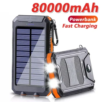 80,000mAh Solar Power Bank Charger 1