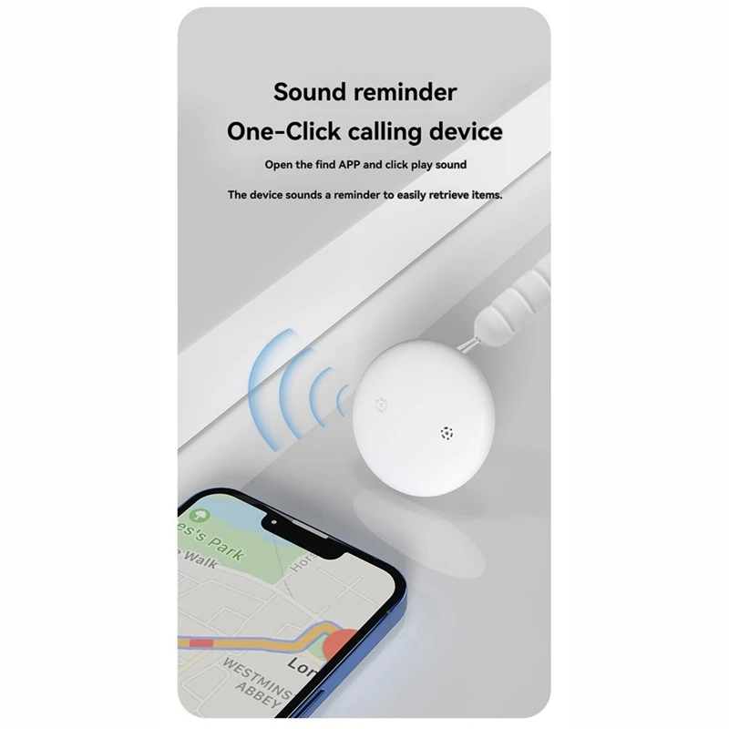 4 PCS GPS Tracker Key Finder Bluetooth Smart Tag Mini GPS Tracker Pet Key Bag Finder Airtag For IOS B