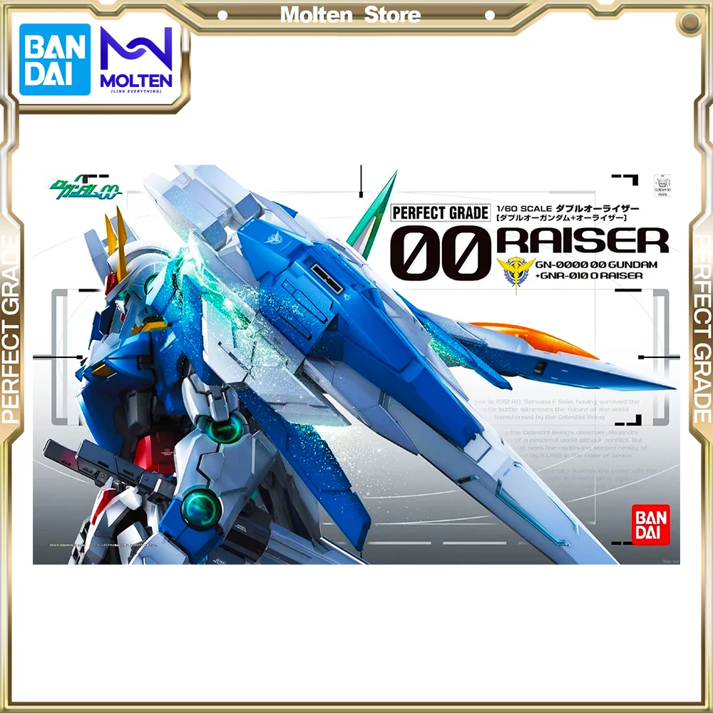 

BANDAI Original PG 1/60 00 Raiser Gundam Mobile Suit Gundam 00 (Double O) Gunpla Model Kit Assembly/Assembling
