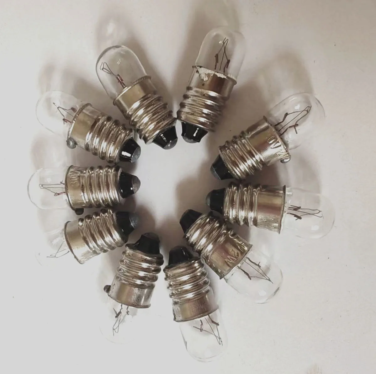 6.3V 12V 24V 30V 36V 2W 3W 5W 0.15A Screw Instrument Signal Indicating Small Bulb Button E10 Switch Light Lamp 10pcs halogen bulb led bulb holder button light switch kit