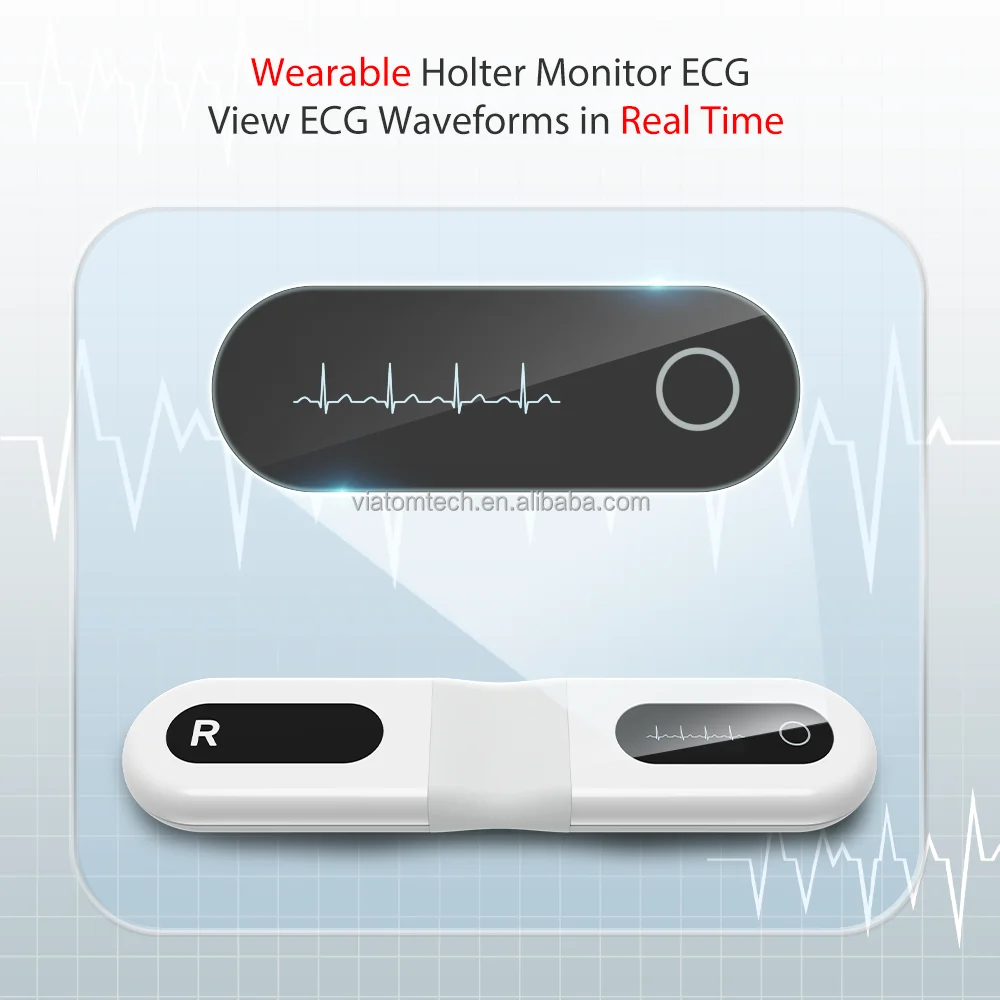 Wellue ER1-LW 72 Hour Medical Monitor ECG Holter Monitor ECG Event Recorder Portable ECG with AI-ECG Analyze