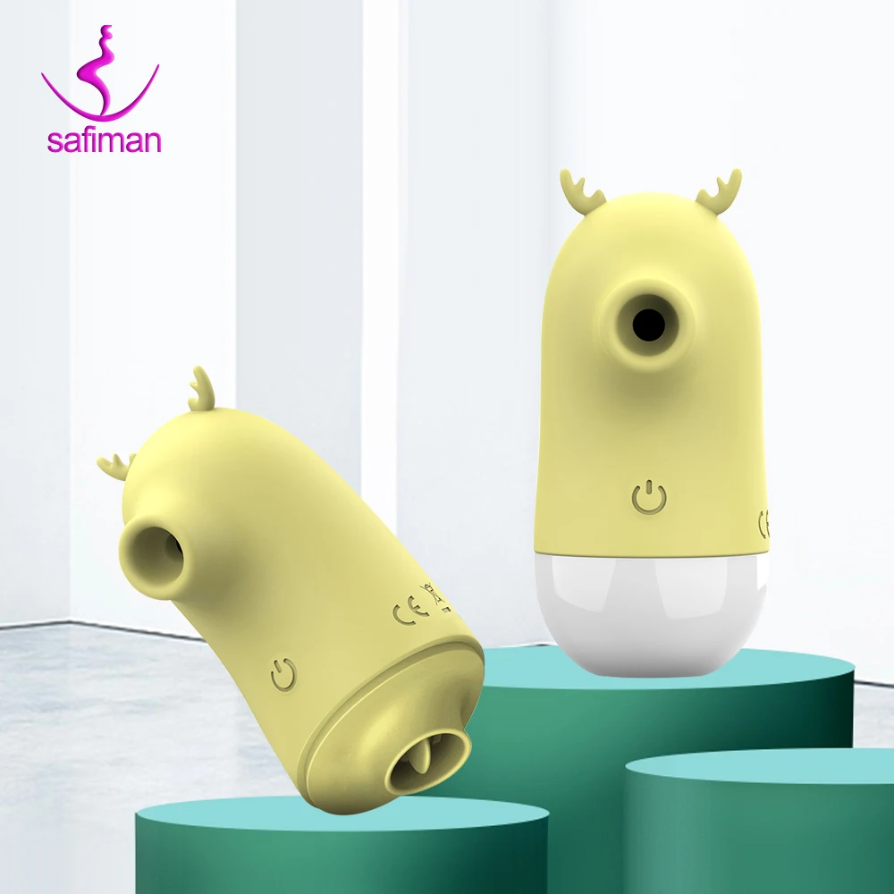 Pussy Licking Toy Clitoris Sucker 2 in 1 Oral Tongue Clitoris Stimulator Nipple Clit Sucker Vibrator Female Sex Toys Adult 18