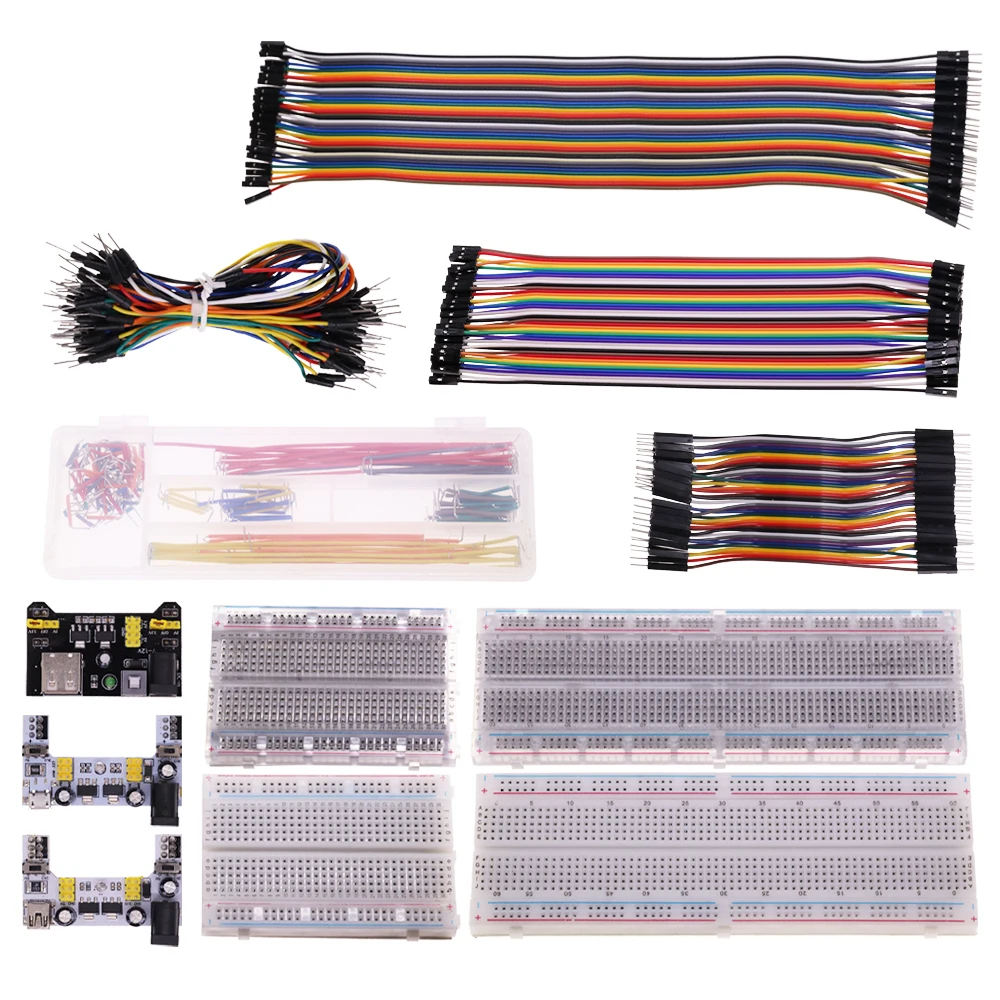 MB102 Solderless Breadboard 16.5x5.5cm 830 Point Prototype PCB MB-102 Breadboard Use Project Uno R3 Esp8266 Jumper Wire I113716338 - Foto 2