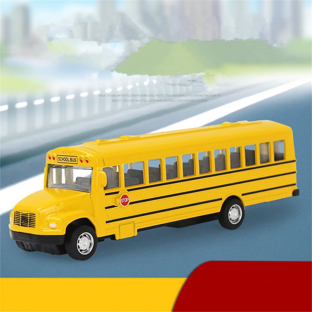 Lot De 5 Mini Bus Jouets à Inertie – Modèles De Ville Pour Enfants Dès 3 Ans