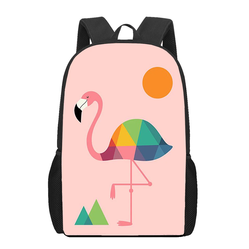 red beautiful Flamingo bird 3D Print School Bags for Teenager Boys Girls Unique Children Kids Backpack Book Bag Student  Bookbag