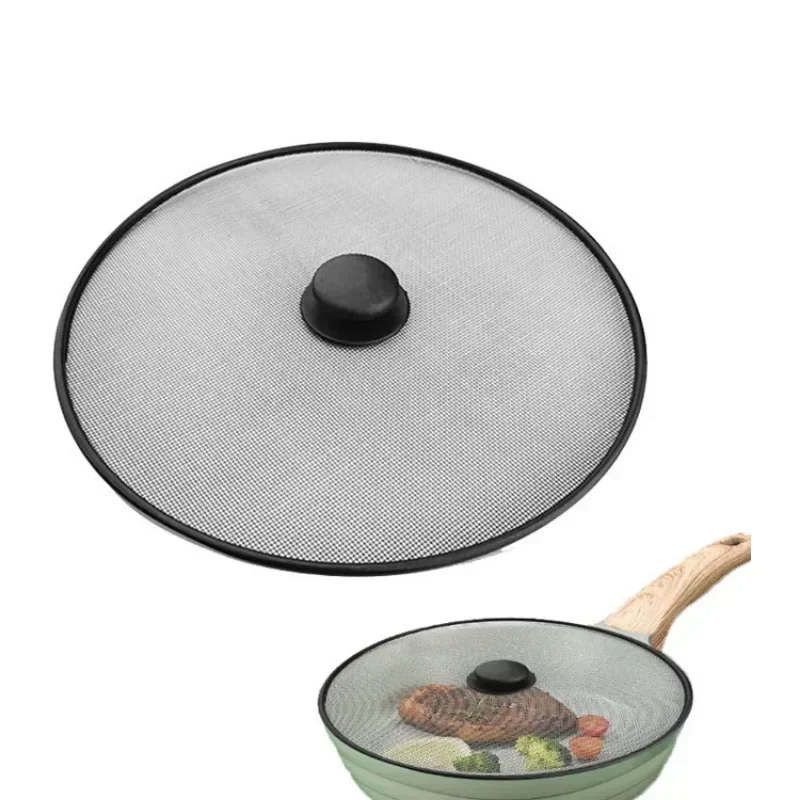 Kitchen Splatter Screen Kitchen Splash Guard Microwave Splatter Lid Stainless Steel 29/33CM